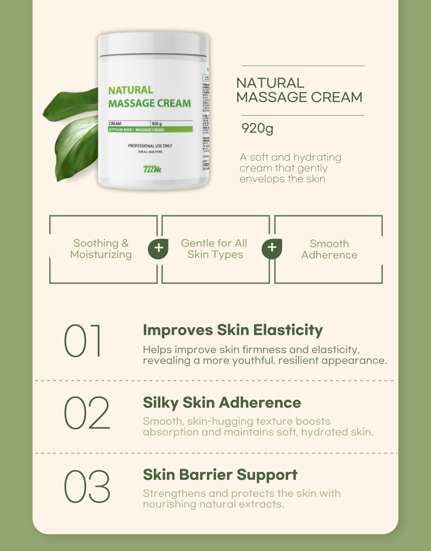 Natural Massage Cream 920g